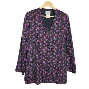 Vintage Northern Traditions Floral Blazer and Vest Set